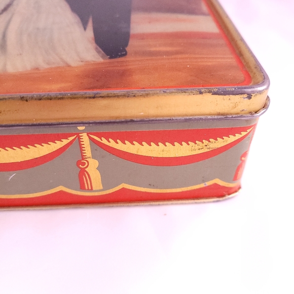 1953 Coronation Celebration Tin.  Queen Elizabeth. Prince Phillip. 👑 Vintage - Picture 3 of 10